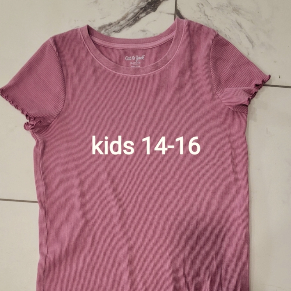 Cat & Jack shirt. Rose color, 14-16
